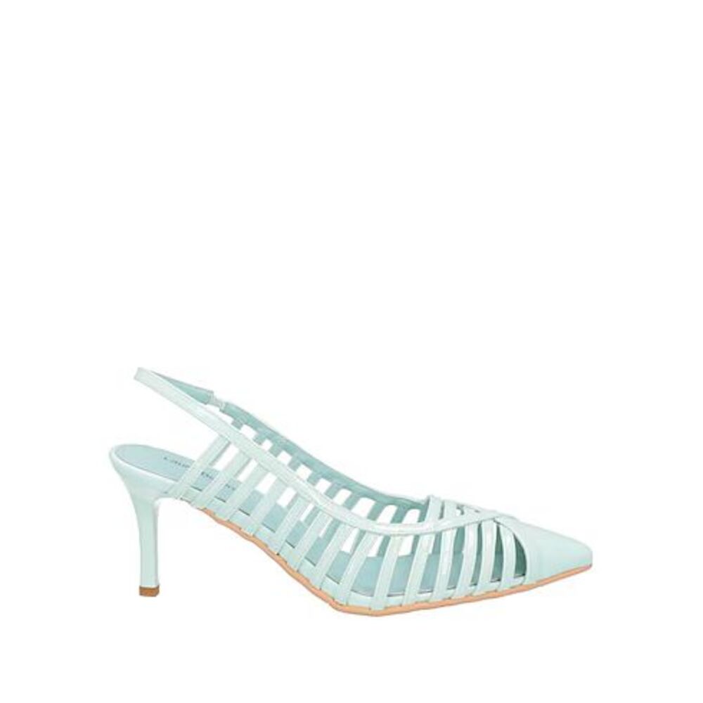 Elegant Sky Blue Strappy Slingback Heels Pointed‎ Toe